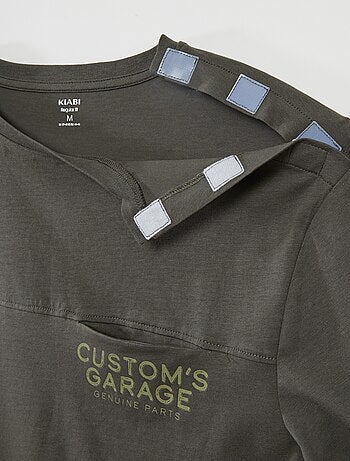 T-shirt de manga curta estampada - coleção fácil de vestir