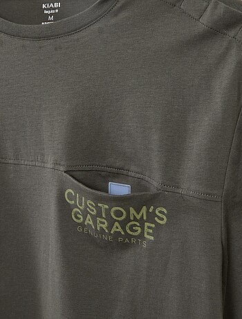 T-shirt de manga curta estampada - coleção fácil de vestir