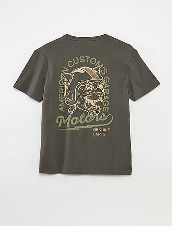 T-shirt de manga curta estampada - coleção fácil de vestir