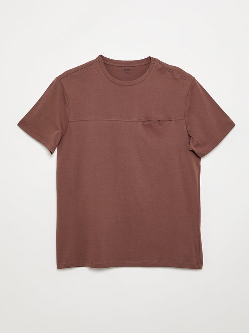 T-shirt de manga curta estampada - coleção fácil de vestir - Kiabi