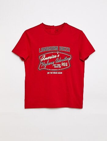 T-shirt de manga curta estampada - coleção fácil de vestir