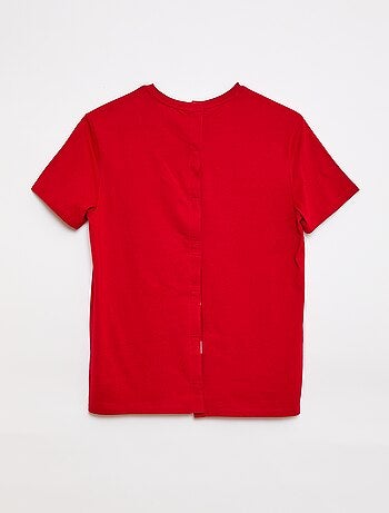 T-shirt de manga curta estampada - coleção fácil de vestir