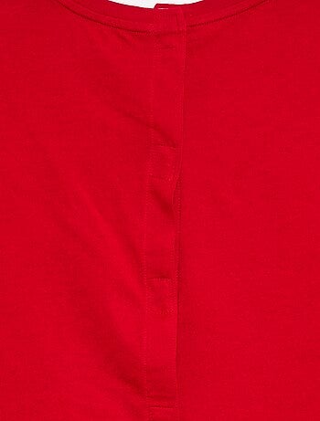 T-shirt de manga curta estampada - coleção fácil de vestir