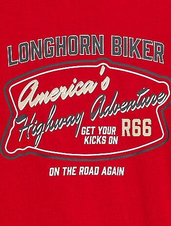 T-shirt de manga curta estampada - coleção fácil de vestir