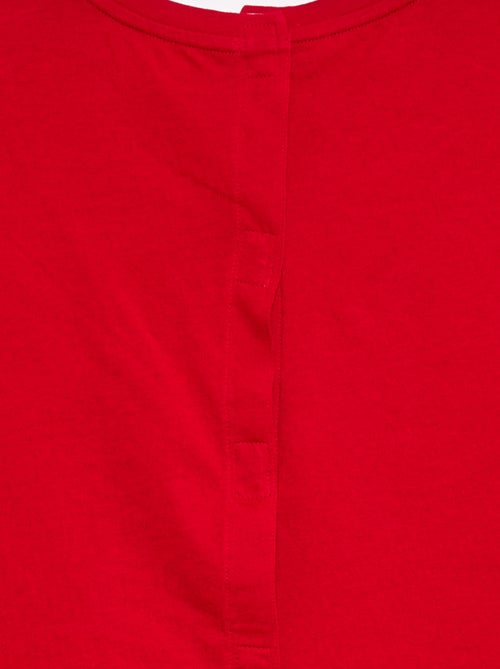 T-shirt de manga curta estampada - Fácil de Vestir - Kiabi