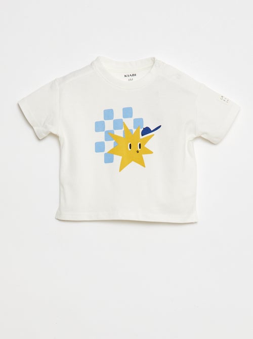 T-shirt de manga curta estampada - Grafik Edition - Kiabi