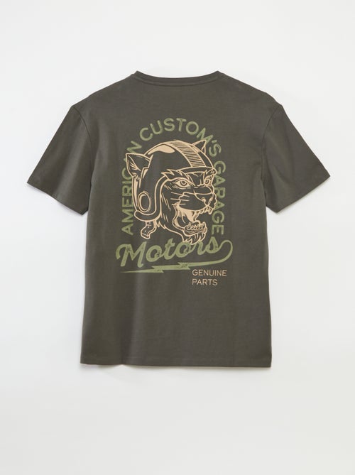 T-shirt de manga curta estampada - So Easy - Kiabi