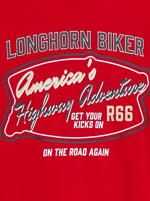 T-shirt de manga curta estampada - So Easy - Kiabi