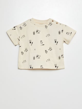 T-shirt de manga curta estampada - Tough Cotton