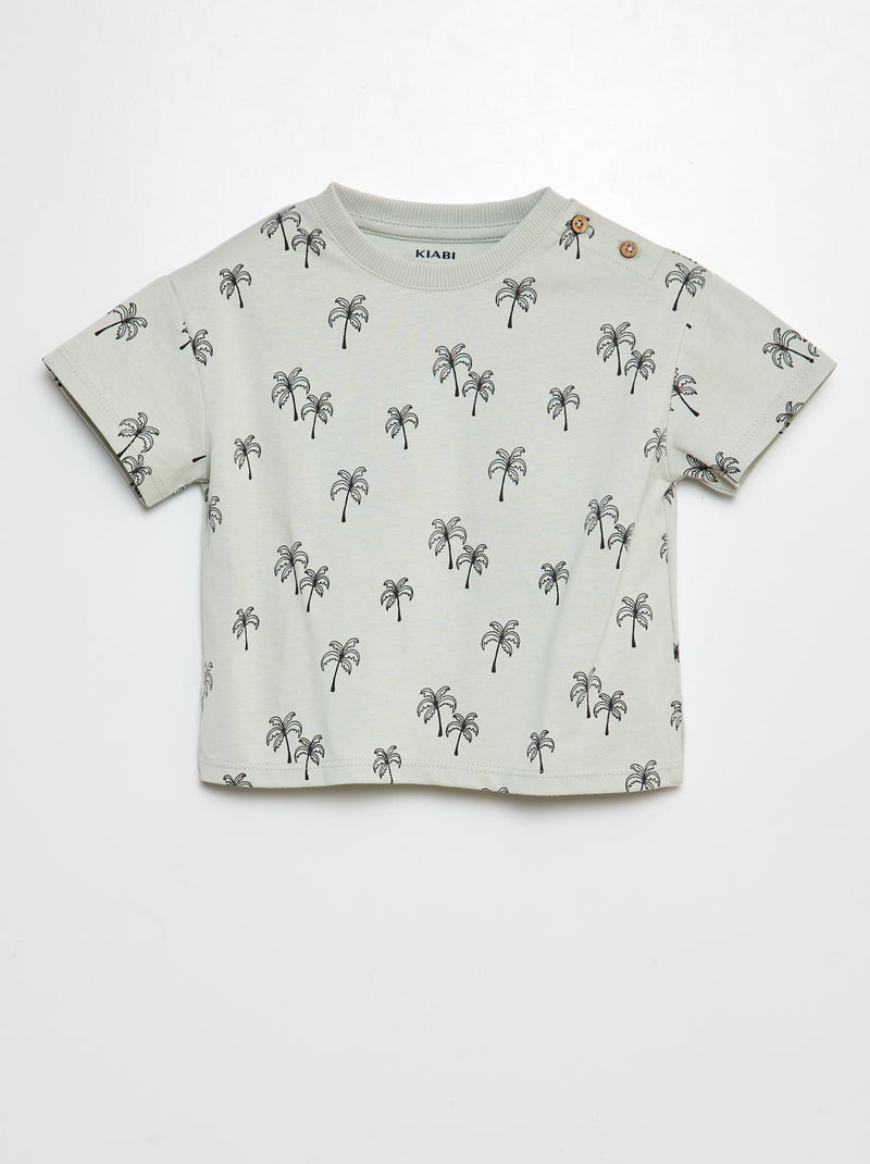 T-shirt de manga curta estampada - Tough Cotton VERDE - Kiabi