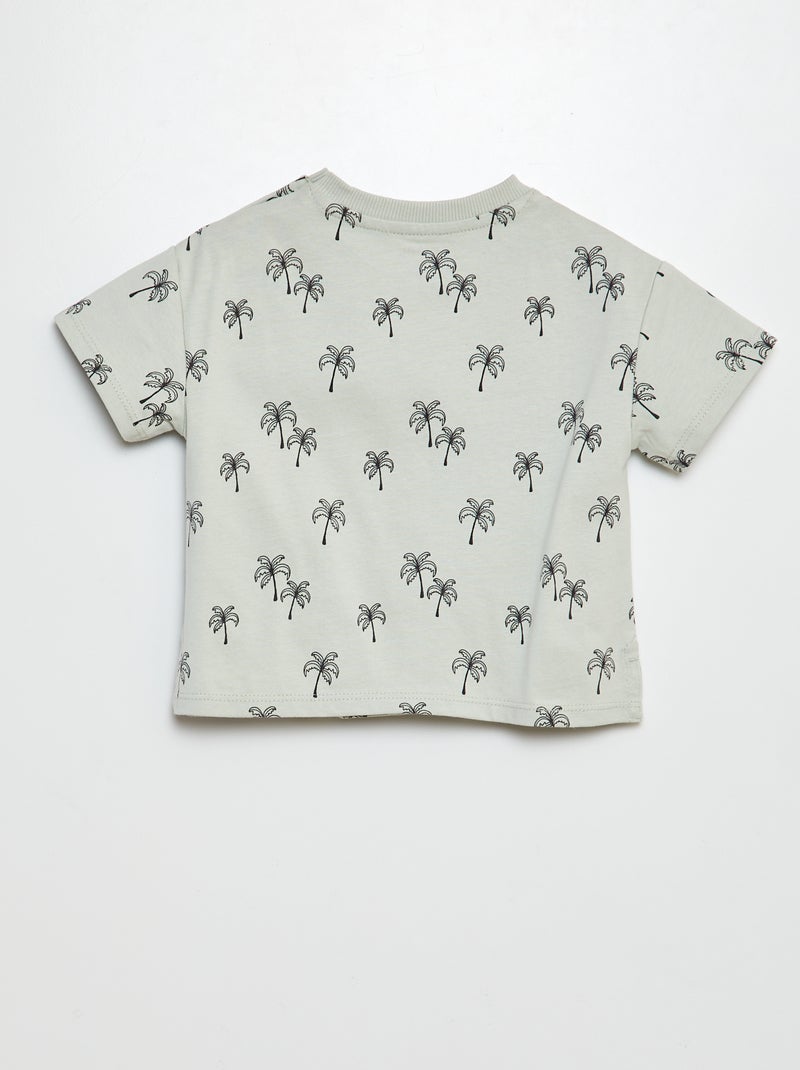 T-shirt de manga curta estampada - Tough Cotton VERDE - Kiabi