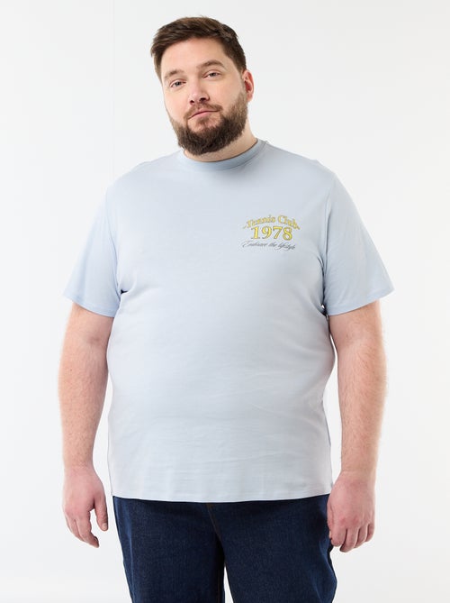 T-shirt de manga curta estampada - Kiabi