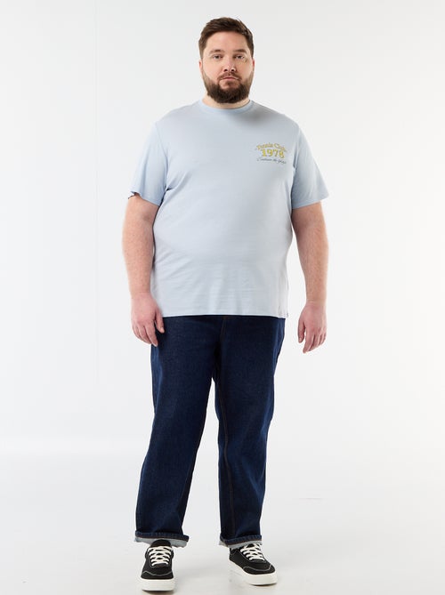 T-shirt de manga curta estampada - Kiabi