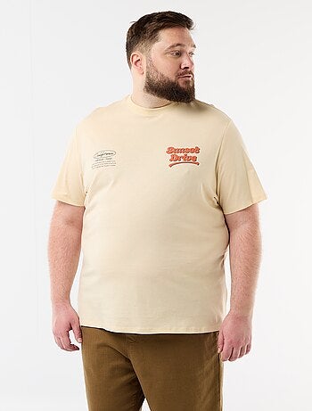 T-shirt de manga curta estampada