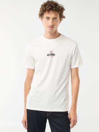 T-shirt de manga curta estampada