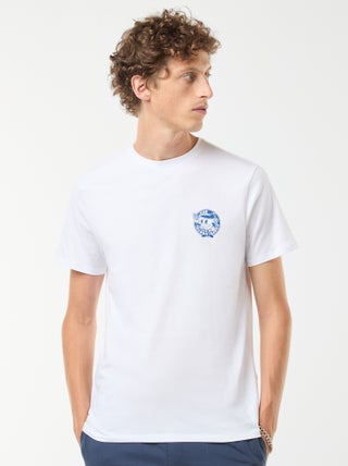 T-shirt de manga curta estampada