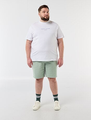 T-shirt de manga curta estampada