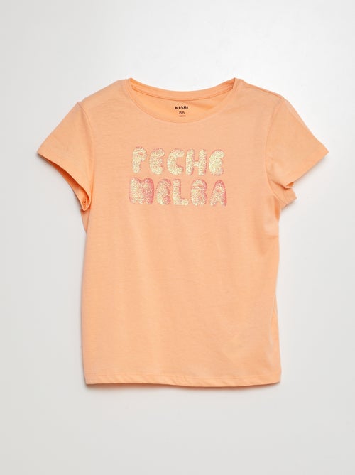 T-shirt de manga curta estampada - Kiabi