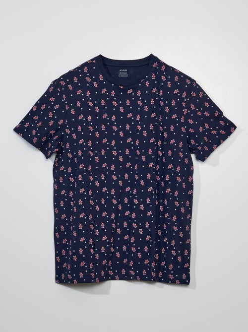 T-shirt de manga curta estampada 'Natal' - Kiabi