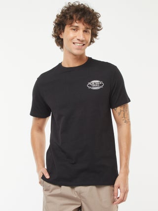 T-shirt de manga curta estampada