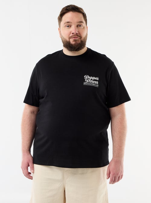 T-shirt de manga curta estampada - Kiabi