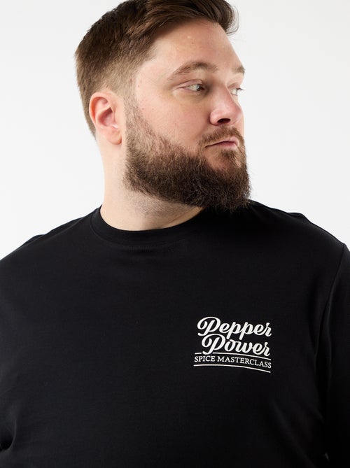 T-shirt de manga curta estampada - Kiabi