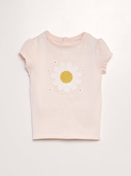 T-shirt de manga curta estampada - Kiabi