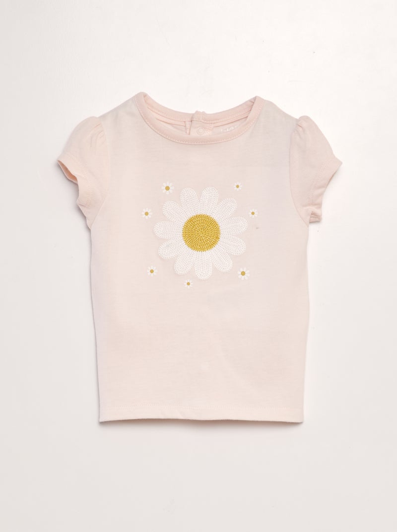 T-shirt de manga curta estampada ROSA - Kiabi