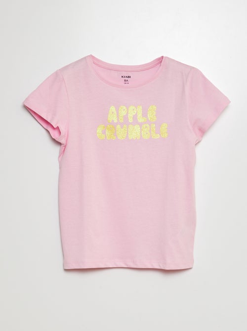 T-shirt de manga curta estampada - Kiabi