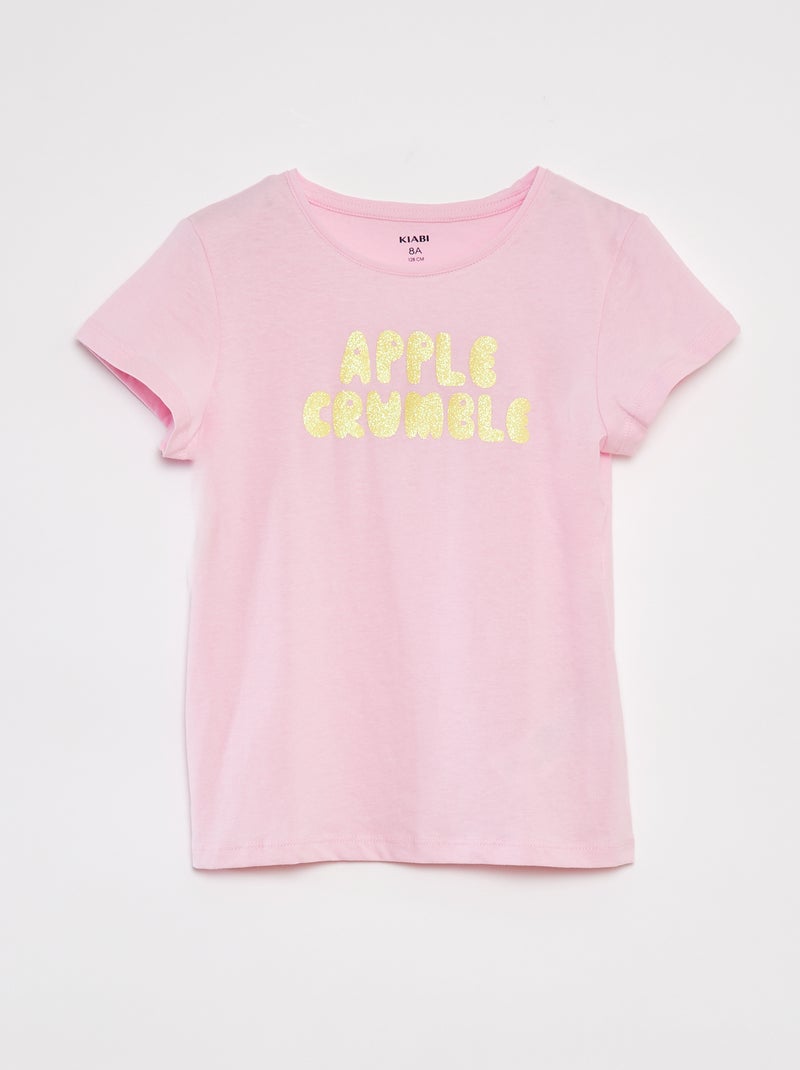 T-shirt de manga curta estampada ROSA - Kiabi