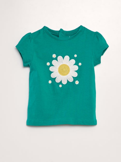 T-shirt de manga curta estampada - Kiabi