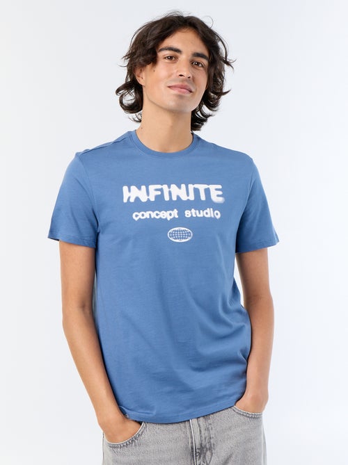 T-shirt de manga curta estampado - Kiabi