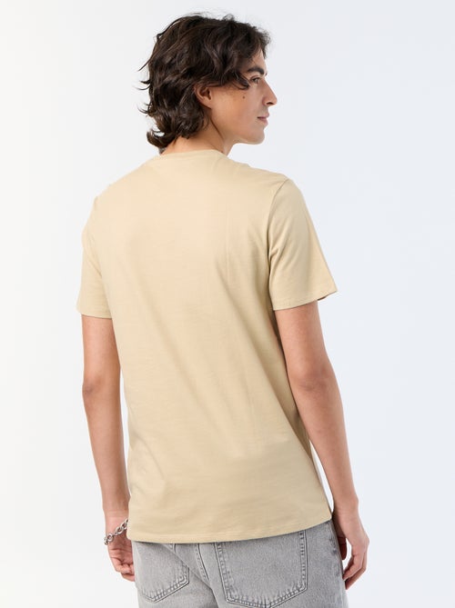 T-shirt de manga curta estampado - Kiabi