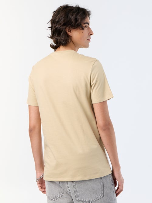 T-shirt de manga curta estampado - Kiabi