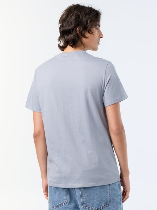 T-shirt de manga curta estampado - Kiabi
