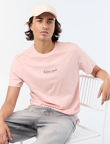 T-shirt de manga curta estampado