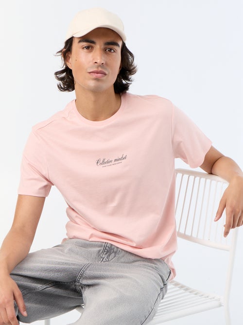 T-shirt de manga curta estampado - Kiabi