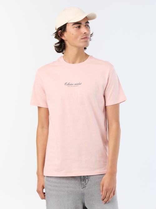 T-shirt de manga curta estampado - Kiabi