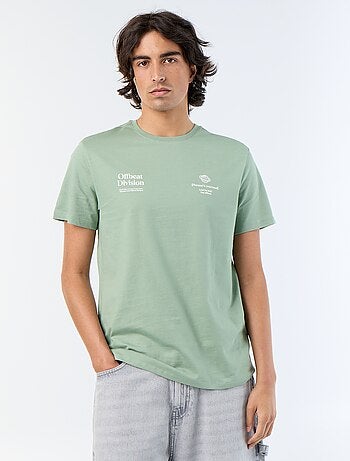 T-shirt de manga curta estampado
