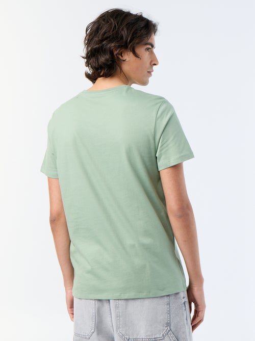 T-shirt de manga curta estampado - Kiabi