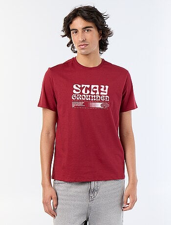 T-shirt de manga curta estampado