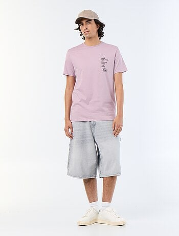 T-shirt de manga curta estampado
