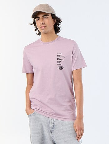 T-shirt de manga curta estampado