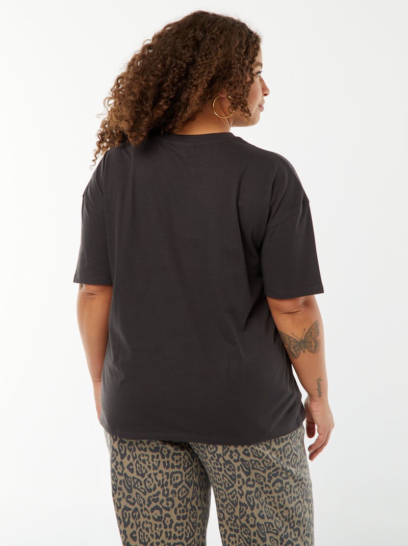 T-shirt de manga curta 'Fender' PRETO - Kiabi