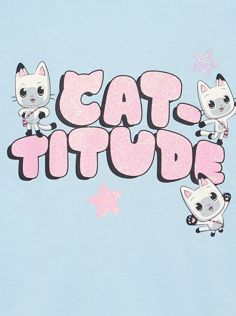 T-shirt de manga curta 'Gabby e a Casa Mágica' Azul - Kiabi