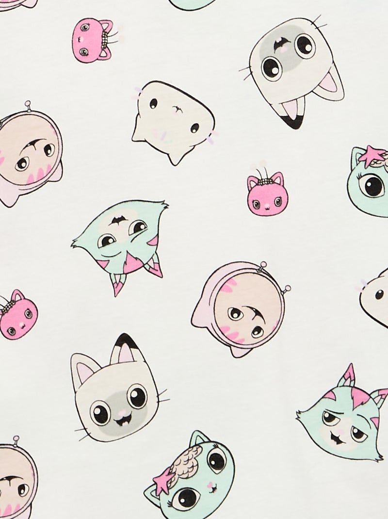 T-shirt de manga curta 'Gabby e a Casa Mágica' Branco - Kiabi