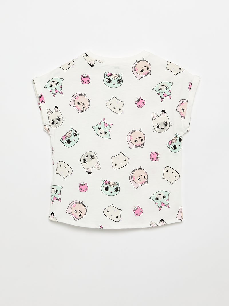 T-shirt de manga curta 'Gabby e a Casa Mágica' Branco - Kiabi