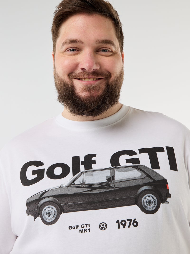 T-shirt de manga curta 'golf GTI' 'Volkswagen' Branco - Kiabi