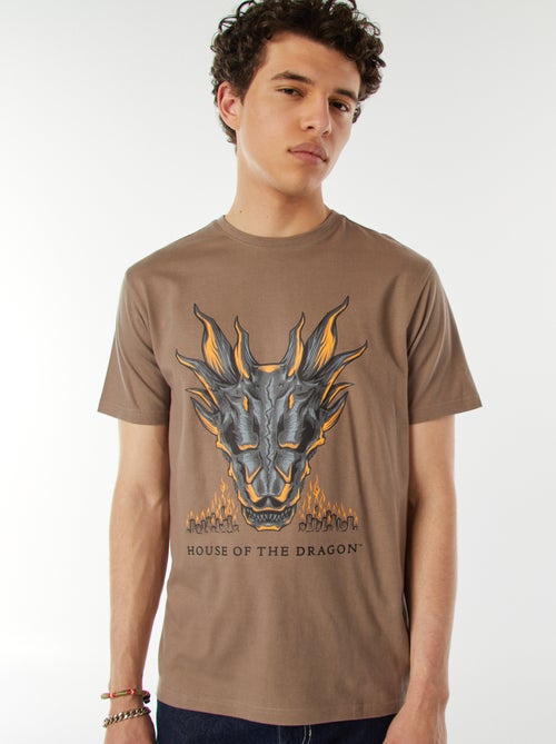 T-shirt de manga curta 'House of the Dragons' - Kiabi