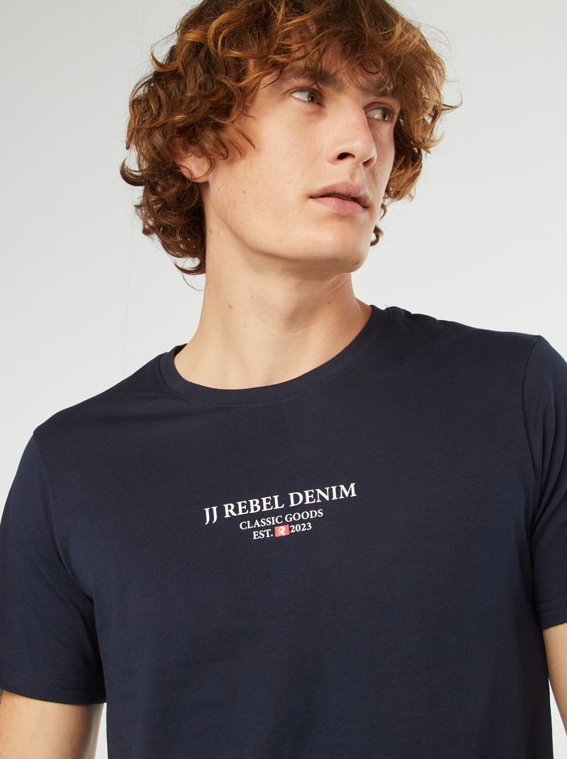 T-shirt de manga curta 'JJ Rebel' AZUL - Kiabi